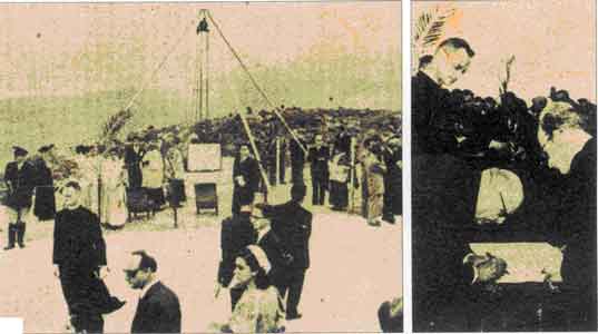 Photos d'archives: le 30 avril 1950, pose de la première pierre par le président de la République Béchara el-Khoury.